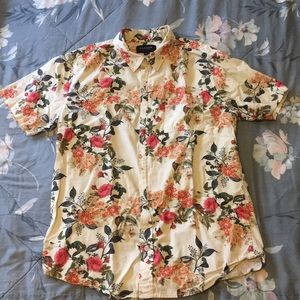 Pacsun Los Angeles button up Hawaiian style tshirt